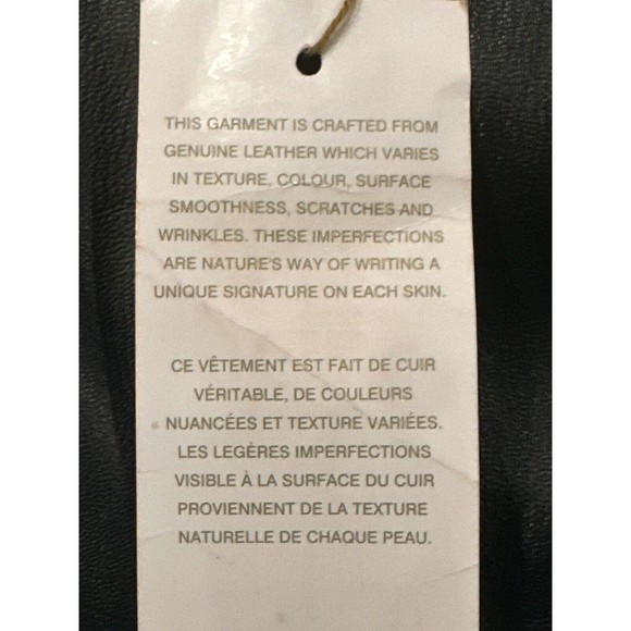 Margaret Godfrey NWT black lined leather skirt size 12 - Picture 7 of 7